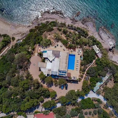 Black Diamond Beachfront Pool Pasithea In Sounio, Athens Villa Sounion