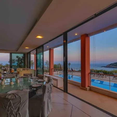 Villa Black Diamond Beachfront Pool Pasithea In Sounio, Athens Sounion