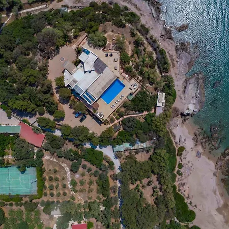 Villa Black Diamond Beachfront Pool Pasithea In Sounio, Athens