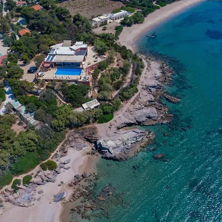 Black Diamond Beachfront Pool Pasithea In Sounio, Athens *